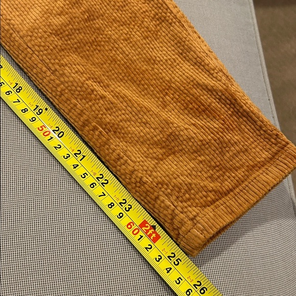 Paige Orange Rust Hoxton Corduroy Cropped Cords Women's Size 28 - Picture 7 of 12